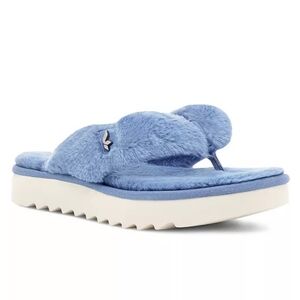 Koolaburra by Ugg Women's Blue Plush FURR-EE Slipper 5